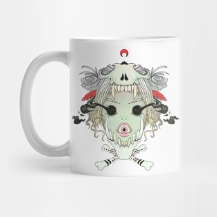 VooDoo Skull Witch, Gothic Artwork Mug